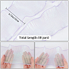 10 Yards Mermaid Color Polyester Pleated Lace Trim Ribbon DIY-WH0419-43D-2