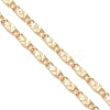 1.5MM Brass Textured Oval Link Chain Slider Necklace Making AJEW-JB01545-02-3