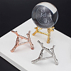 3Pcs 3 Colors Branch Crystal Ball Display Stand Alloy Metal Base ODIS-BC0001-09-4