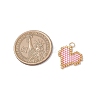 MIYUKI Delica Glas Seed Beaded Heart Pendants PALLOY-MZ00701-01-2