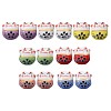 Handmade Porcelain Beads PORC-WH0006-02-1
