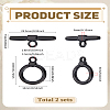 304 Stainless Steel Toggle Clasps STAS-LP0004-77EB-2