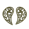 Tibetan Style Alloy Big Pendants TIBEP-2678-AB-FF-1