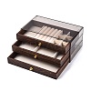 3-Tier PET Plastic Jewelry Storage Drawer Boxes CON-N016-07-2