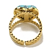 Ion Plating(IP) 304 Stainless Steel Open Cuff Rings RJEW-C079-20G-03-3
