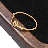 304 Stainless Steel Cuff Rings for Women RJEW-D285-01G-O-5