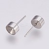 Non-Tarnish 304 Stainless Steel Stud Earring Settings STAS-I088-H-02P-2
