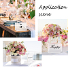 Transparent Acrylic Blank Place Sign & Base Holder Set FIND-WH0042-52-7