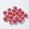 Handmade Luminous Lampwork European Beads LAMP-S193-009B-1