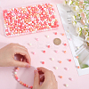 500Pcs Rubberized Style Imitated Silicone Acrylic Beads MACR-SP0001-07C-3