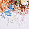 Gorgecraft 6Pcs 3 Colors Plum Blossom Computerized Embroidery Cloth Iron On Patches PATC-GF0001-04-6