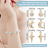 18Pcs 3 Style Brass Micro Pave Cubic Zirconia Charms KK-BBC0011-54-2