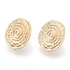 Brass Stud Earring Findings KK-E057-04G-2