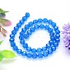 Faceted Round Imitation Austrian Crystal Bead Strands G-M182-6mm-25A-2