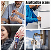 24Pcs 3 Colors Imitation Leather Keychain KEYC-CP0001-21-5