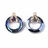 Electroplate Glass Pendants EGLA-N005-001A-3
