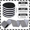 Polyester Striped Ribbons SRIB-WH20020-013A-2