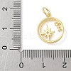 925 Sterling Silver Pave Clear Cubic Zirconia Ring with Star Pendants LS-STER-R013-10G-3