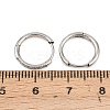 304 Stainless Steel Clear Cubic Zirconia Hoop Earrings EJEW-L307-05P-5