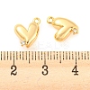 Rack Plating Brass Cubic Zirconia Pendants KK-M261-21G-3