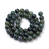 Natural Moss Agate Beads Strands X-G-I199-06-10mm-2