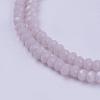 Opaque Solid Color Glass Bead Strands GLAA-F076-A12-3