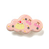 Cute Cloud Resin Alligator Hair Clips LS-AJEW-U004-04D-1