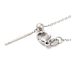 Non-Tarnish 304 Stainless Steel Cable Chain Necklace for Women NJEW-G104-04P-3