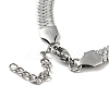 Non-Tarnish 304 Stainless Steel Herringbone Chain Bracelet BJEW-D028-02C-03P-2