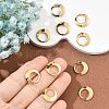 SHEGRACE Brass Flat Round Charms XGR0119G-108G-5