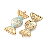 304 Stainless Steel Enamel Pendants SA-CBAD609-05G-03-3