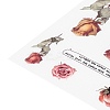 Flower Pattern Waterproof Self Adhesive Hot Stamping Stickers DIY-I063-08-4