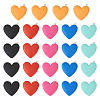 24Pcs 6 Colors Opaque Resin Pendants CRES-TA0001-20-2