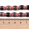Handmade Millefiori Glass Oval Bead Strands LK-Z001-01B-10-3