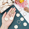 100pcs Unfinished Natural Poplar Wood Pendants DIY-PH0002-34-6