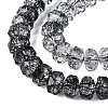 Crackle Transparent Glass Beads Strands GLAA-N068-03A-01-3
