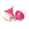 Opaque Resin Pendants RESI-XCP0002-40B-2