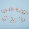 18Pcs 3 Style Carbon Steel Place Card Holders AJEW-SZ0001-80RG-3