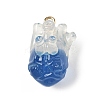 Transparent Resin Pendants CRES-D306-10G-B-2