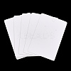 Rectangle Paper One Pair Earring Display Cards with Hanging Hole CDIS-YW0001-04-1