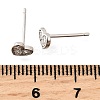 925 Sterling Silver Clear Cubic Zirconia Heart Stud Earrings EJEW-Q030-02P-3