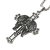 201 Stainless Steel Pendant Necklaces NJEW-H030-03P-1