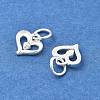 925 Sterling Silver Heart Charms STER-D302-03S-2