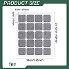 20 Grids Rectangle Felt Wall Mounted Brooch Organizer Display Stands ODIS-WH0038-97-2