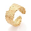 Ion Plating(IP) 304 Stainless Steel Cuff Rings for Women RJEW-N052-07G-1
