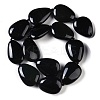 Natural Black Gemstone Beads Strands G-Q164-C01-02-3