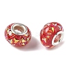 Transparent Resin Rondelle European Beads RESI-S023-22-2