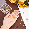32Pcs 4 Style Brass Clip-on Earring Converters Findings KK-SP0001-28G-3