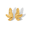 Fashionable 304 Stainless Steel Leaf Stud Earrings & Hair Bobby Pin Set for Women SH3836-1-5
