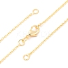 Brass Cable Chain Necklace Making NJEW-D302-78G-1